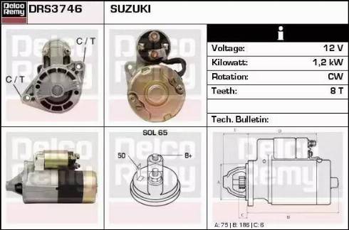 Remy DRS3746 - Starteris www.autospares.lv