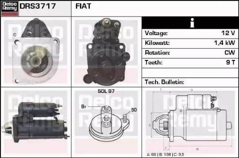 Remy DRS3717 - Starteris autospares.lv