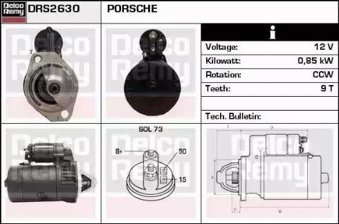 Remy DRS2630 - Starteris www.autospares.lv