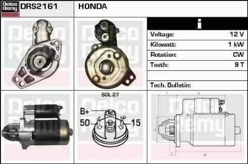 Remy DRS2161 - Starteris www.autospares.lv