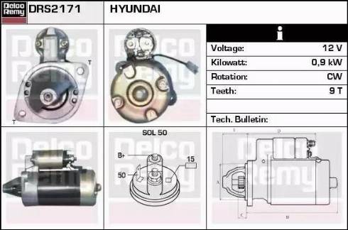 Remy DRS2171 - Starter www.autospares.lv