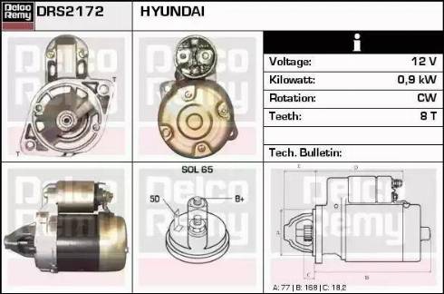 Remy DRS2172 - Starter www.autospares.lv