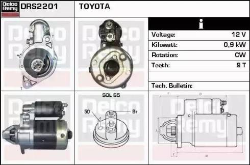 Remy DRS2201 - Starter www.autospares.lv