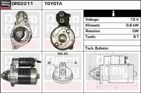 Remy DRS2211 - Starter www.autospares.lv