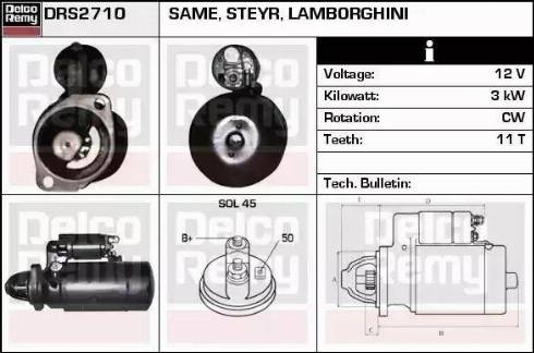 Remy DRS2710 - Starteris autospares.lv