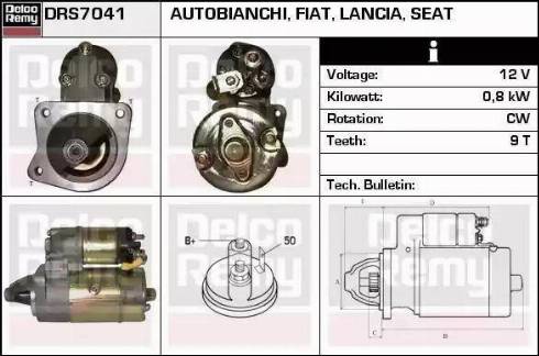 Remy DRS7041 - Starteris autospares.lv