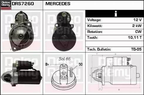 Remy DRS7260 - Starteris autospares.lv