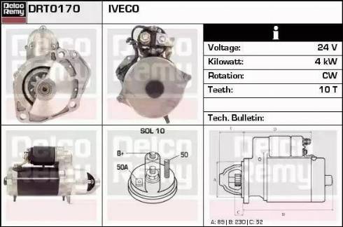 Remy DRT0170 - Starter www.autospares.lv