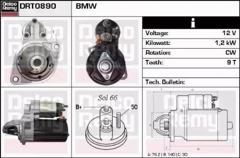 Remy DRT0890 - Starter www.autospares.lv