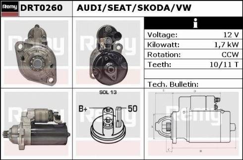 Remy DRT0260X - Starteris autospares.lv