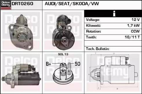 Remy DRT0260 - Starteris www.autospares.lv