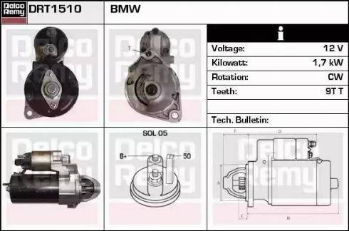 Remy DRT1510 - Starteris www.autospares.lv