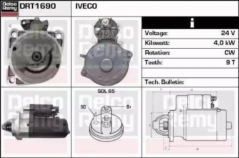 Remy DRT1690 - Starter www.autospares.lv