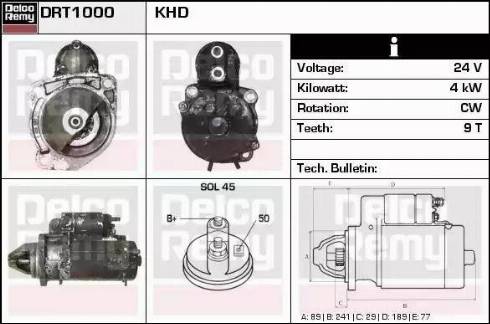 Remy DRT1000 - Стартер www.autospares.lv