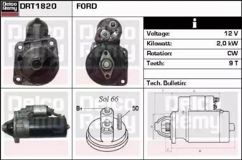 Remy DRT1820 - Starteris autospares.lv