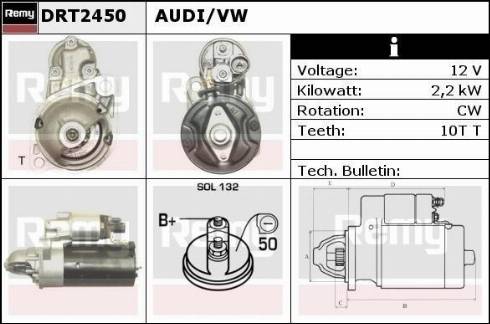 Remy DRT2450 - Starteris autospares.lv