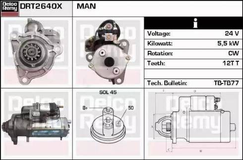 Remy DRT2640X - Starteris autospares.lv