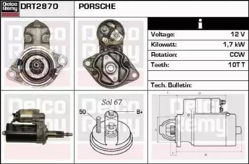 Remy DRT2870 - Starteris www.autospares.lv