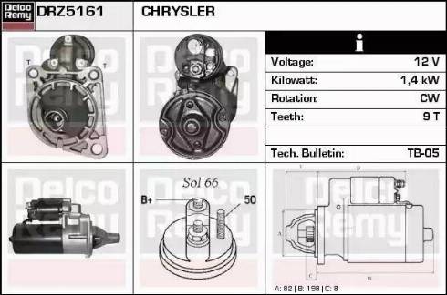 Remy DRZ5161 - Стартер www.autospares.lv