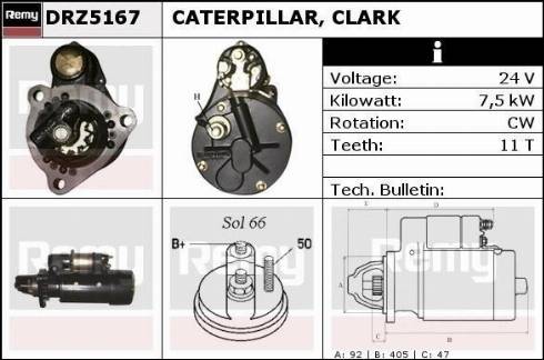 Remy DRZ5167 - Starteris autospares.lv