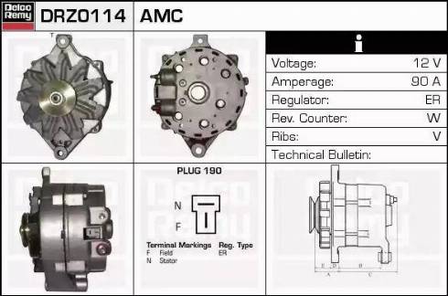 Remy DRZ0114 - Ģenerators www.autospares.lv