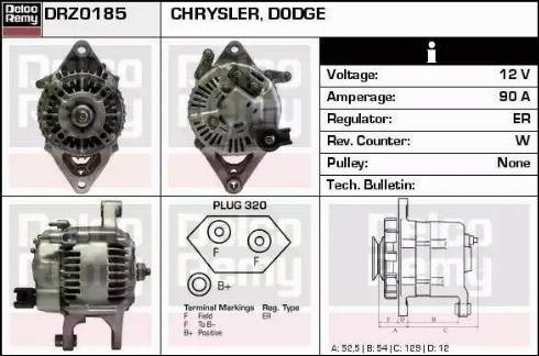 Remy DRZ0185 - Ģenerators www.autospares.lv