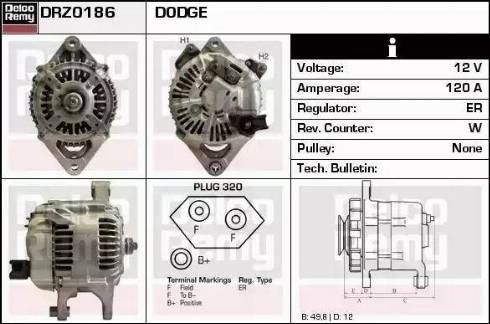 Remy DRZ0186 - Ģenerators www.autospares.lv