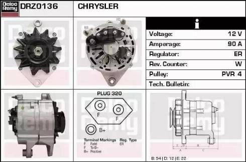 Remy DRZ0136 - Ģenerators www.autospares.lv