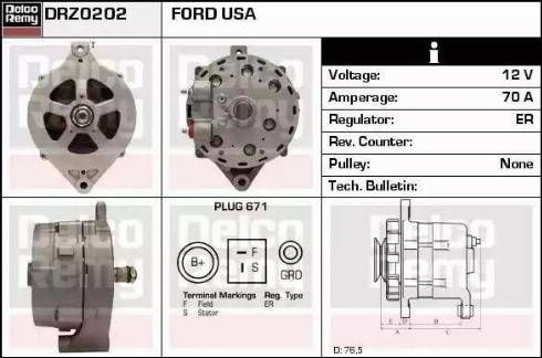 Remy DRZ0202 - Ģenerators www.autospares.lv