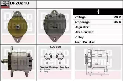 Remy DRZ0210 - Ģenerators autospares.lv