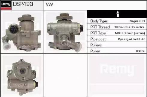 Remy DSP493 - Hidrosūknis, Stūres iekārta www.autospares.lv