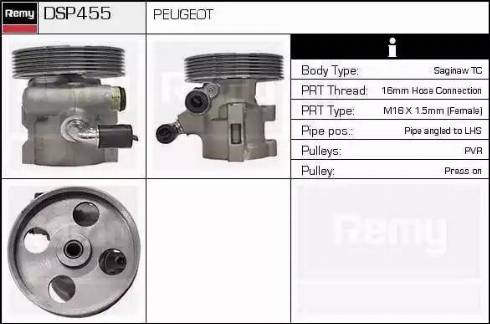 Remy DSP455 - Hidrosūknis, Stūres iekārta www.autospares.lv