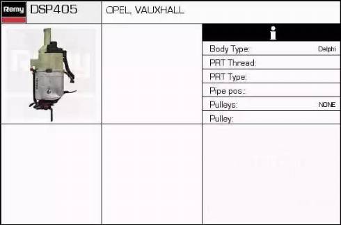 Remy DSP405 - Hidrosūknis, Stūres iekārta www.autospares.lv