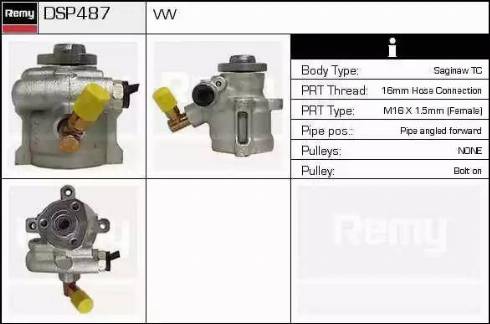 Remy DSP487 - Hidrosūknis, Stūres iekārta www.autospares.lv