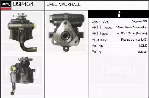 Remy DSP434 - Hydraulic Pump, steering system www.autospares.lv