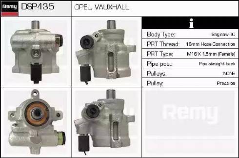 Remy DSP435 - Hydraulic Pump, steering system www.autospares.lv