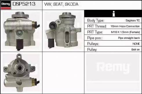 Remy DSP5213 - Hydraulic Pump, steering system www.autospares.lv