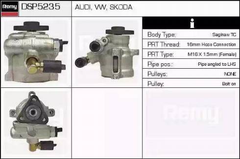 Remy DSP5235 - Hidrosūknis, Stūres iekārta www.autospares.lv