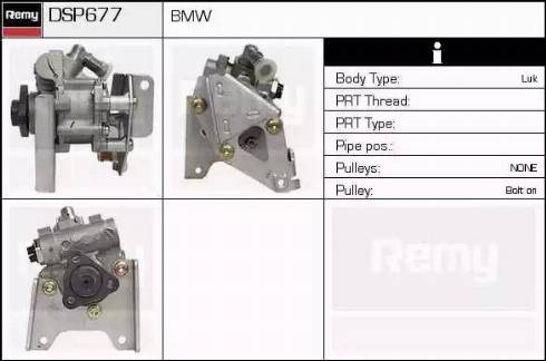 Remy DSP677 - Hidrosūknis, Stūres iekārta www.autospares.lv