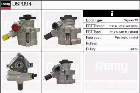 Remy DSP094 - Hidrosūknis, Stūres iekārta www.autospares.lv