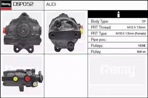 Remy DSP052 - Hydraulic Pump, steering system www.autospares.lv