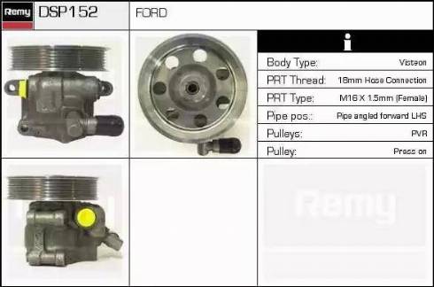 Remy DSP152 - Hydraulic Pump, steering system www.autospares.lv