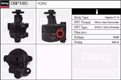 Remy DSP180 - Hidrosūknis, Stūres iekārta www.autospares.lv