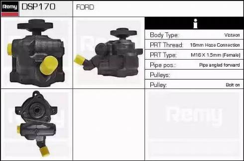 Remy DSP170 - Hidrosūknis, Stūres iekārta www.autospares.lv