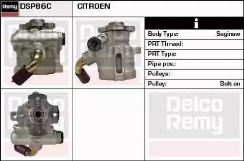 Remy DSP86C - Hidrosūknis, Stūres iekārta www.autospares.lv