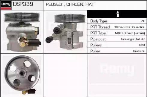 Remy DSP339 - Hydraulic Pump, steering system www.autospares.lv