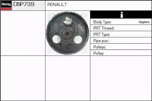 Remy DSP739 - Hidrosūknis, Stūres iekārta www.autospares.lv