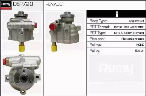 Remy DSP720 - Hidrosūknis, Stūres iekārta www.autospares.lv