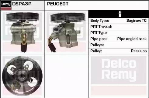 Remy DSPA3P - Hidrosūknis, Stūres iekārta www.autospares.lv