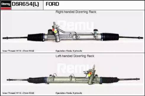 Remy DSR654L - Рулевой механизм, рейка www.autospares.lv